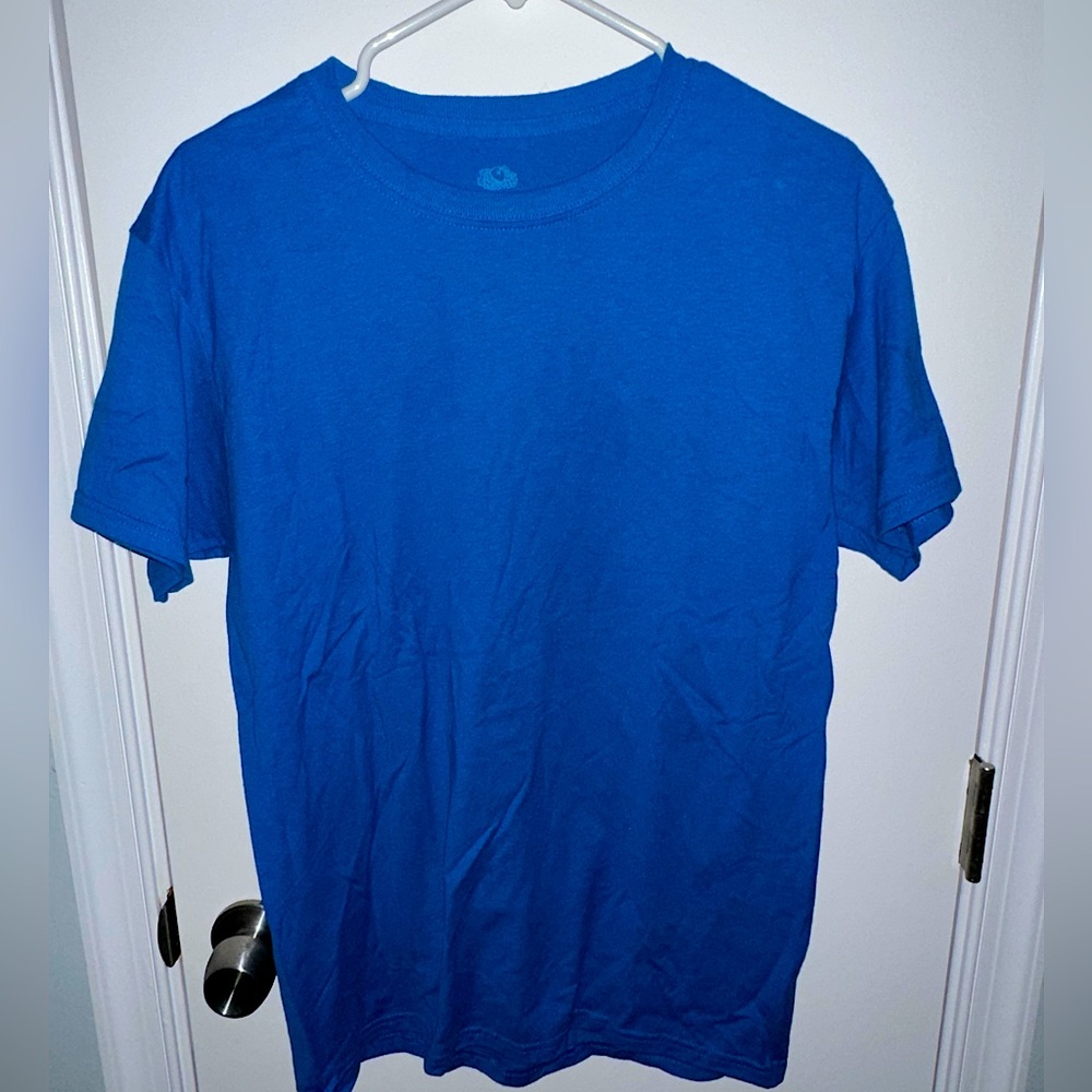 Plain blue shirt